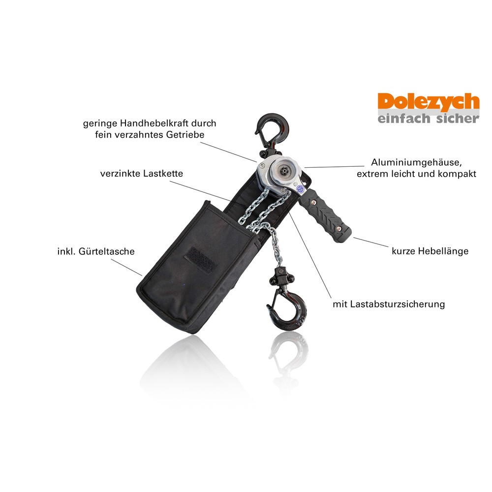 Produktabbildung Nr. 2: Dolezych Ratschenhebelzug Black Series kompakt, TK 250 kg, Länge 3 m