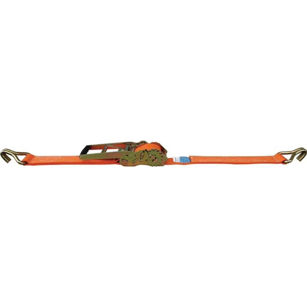 Dolezych Zurrgurt DIN EN 12195-2 Länge 6 m Breite 50 mm Getriebezugratsche + Spitzhaken Produktabbildung Nr. 1: Dolezych Zurrgurt DIN EN 12195-2 Länge 6 m Breite 50 mm Getriebezugratsche + Spitzhaken