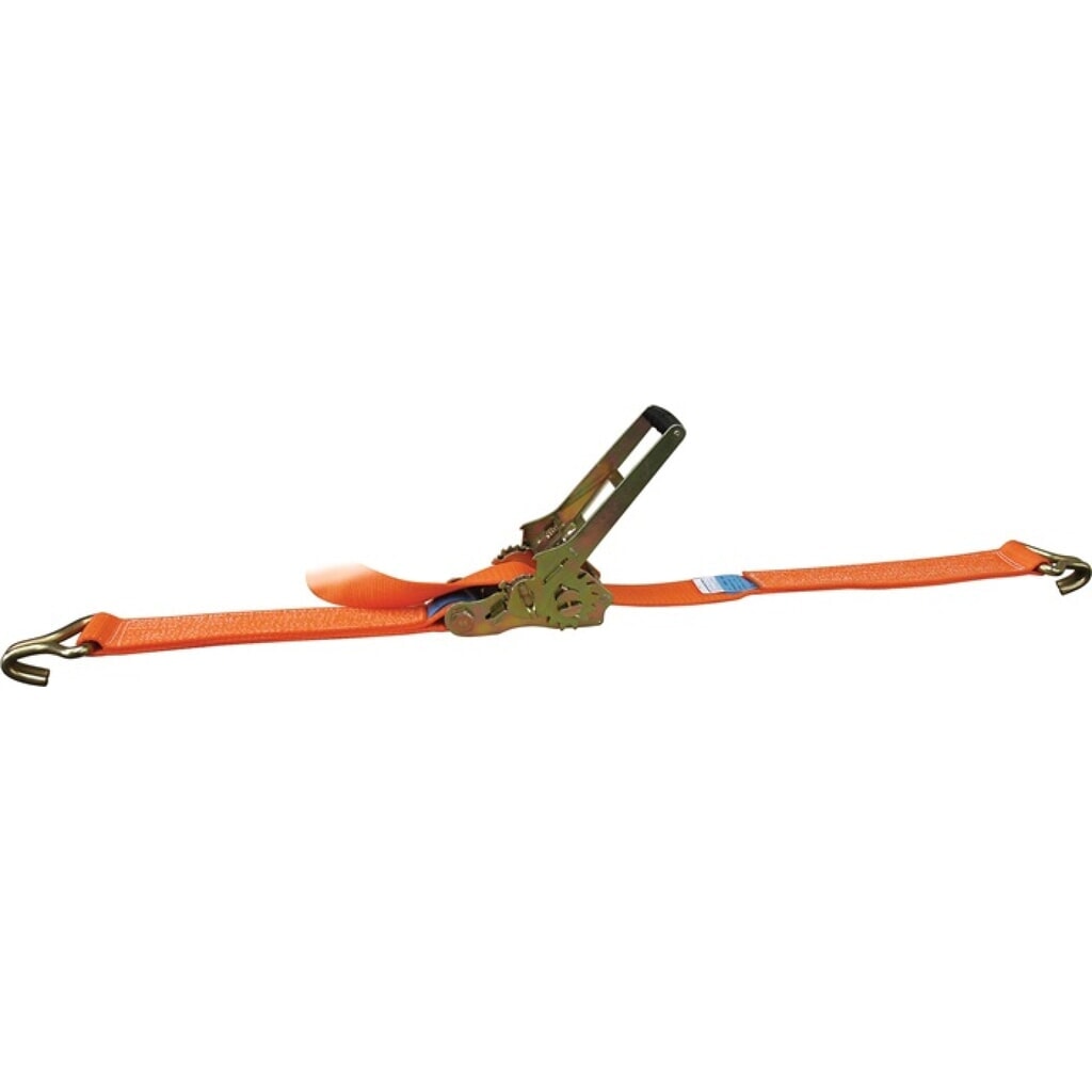 Dolezych Zurrgurt DIN EN 12195-2 Länge 6 m Breite 50 mm Getriebezugratsche + Spitzhaken Produktabbildung Nr. 2: Dolezych Zurrgurt DIN EN 12195-2 Länge 6 m Breite 50 mm Getriebezugratsche + Spitzhaken