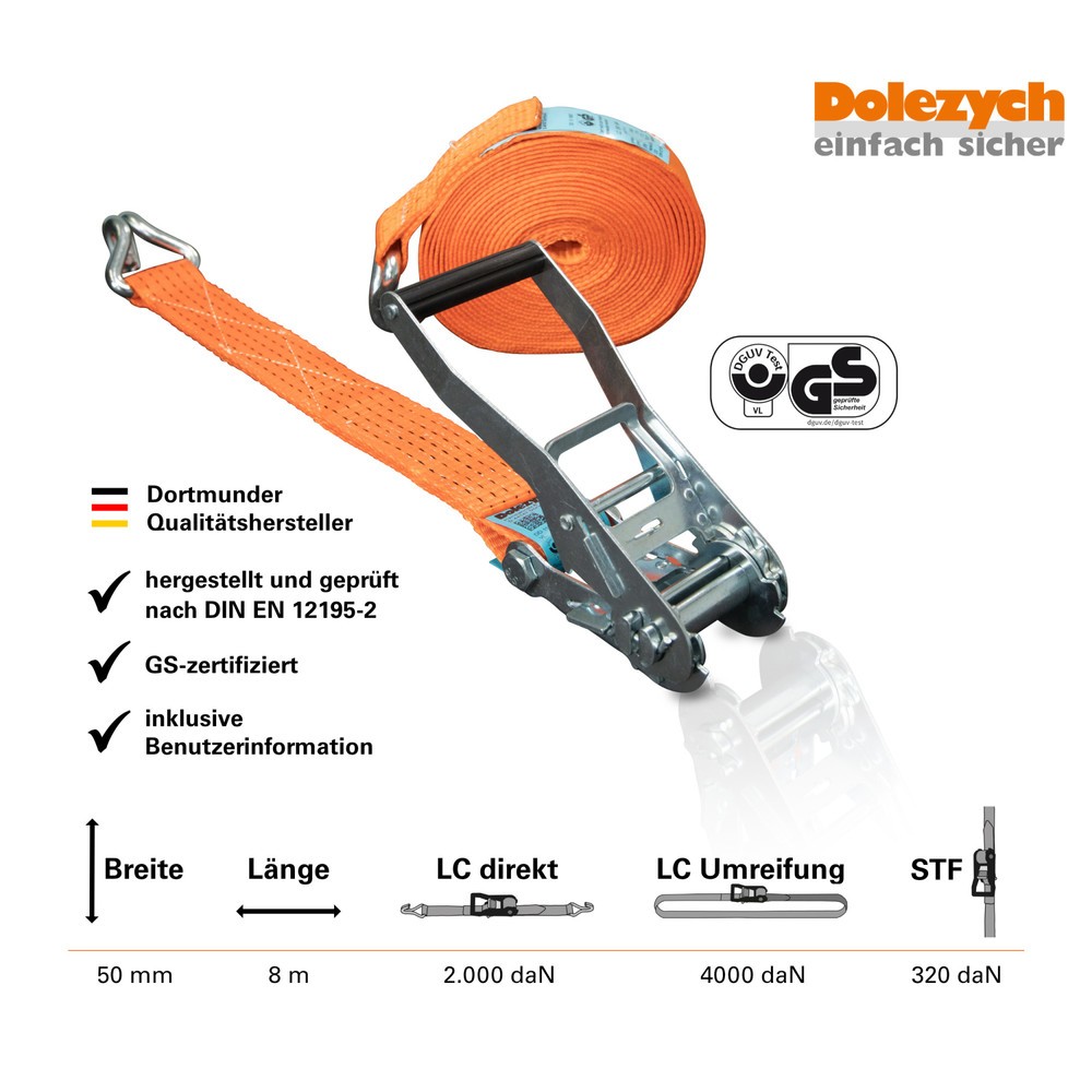 Produktabbildung Nr. 5: Dolezych Zurrgurt-Set, 4-teilig