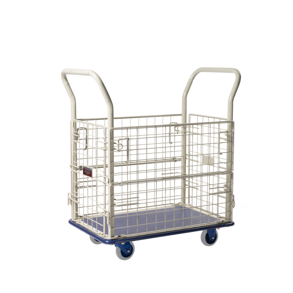 Produktabbildung: Prestar Plattformwagen mit Gitterbox PR-NB-107-P