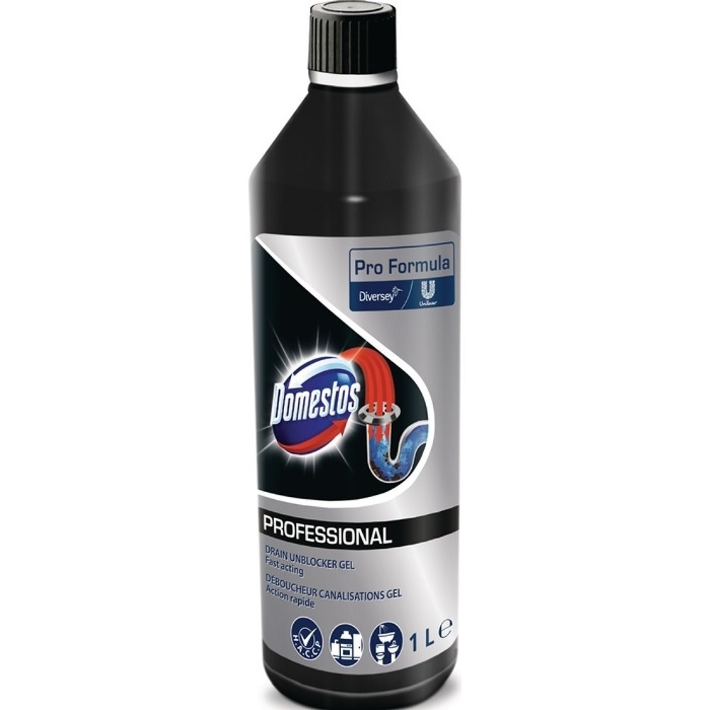 Produktabbildung: DOMESTOS Abflussreiniger Power-Gel, 1 l, Flasche
