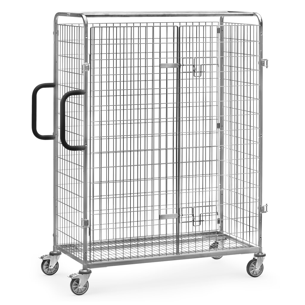 Doppel-Flügeltür für fetra® Kommisionierwagen, BxH 1.250 x 1.225 mm Produktabbildung: Doppel-Flügeltür für fetra® Kommisionierwagen, BxH 1.250 x 1.225 mm