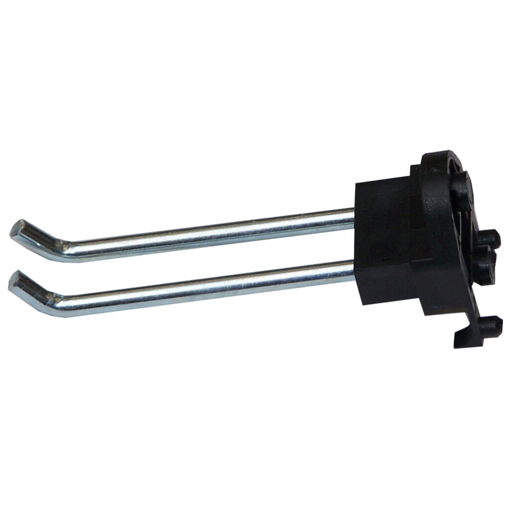 Doppel-Haken-Set, gerade, BxT 11 x 75 mm Produktabbildung: Doppel-Haken-Set, gerade, BxT 11 x 75 mm