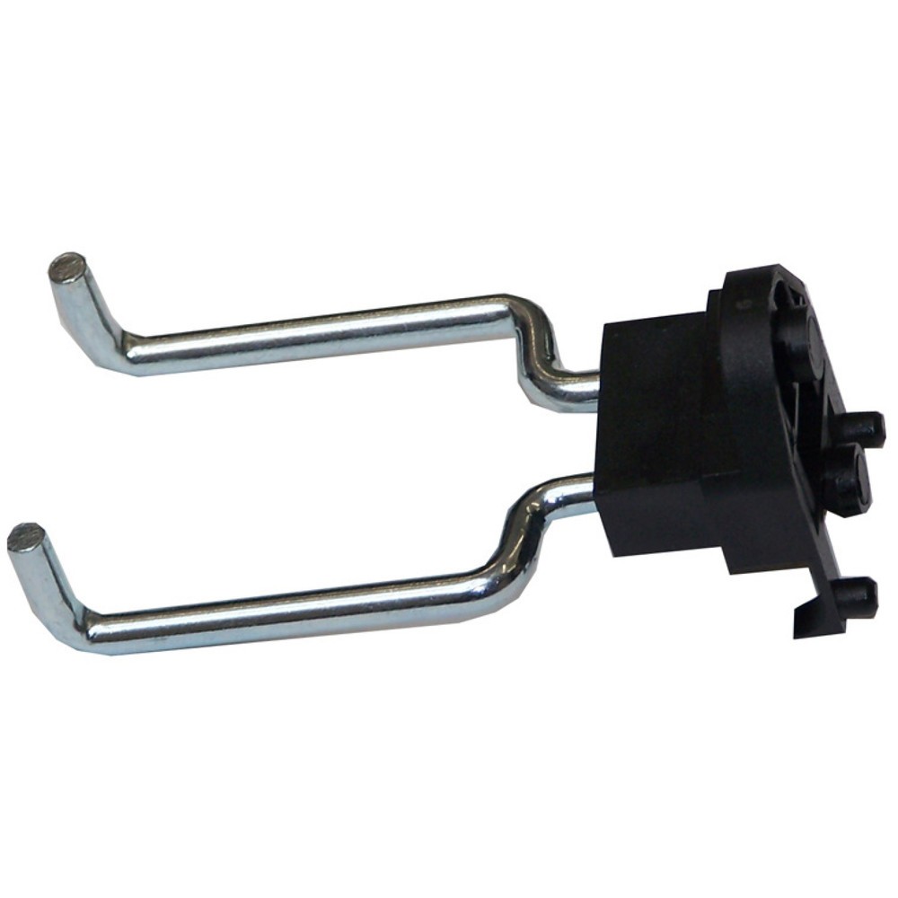 Produktabbildung: Doppel-Haken-Set, gebogen, BxT 35 x 60 mm