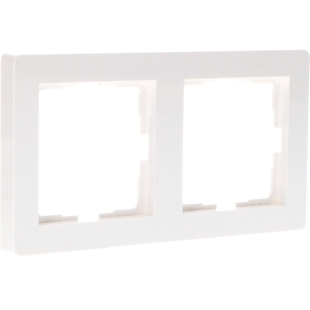 Produktabbildung: Doppel-Rahmen - 55x55mm - weiß