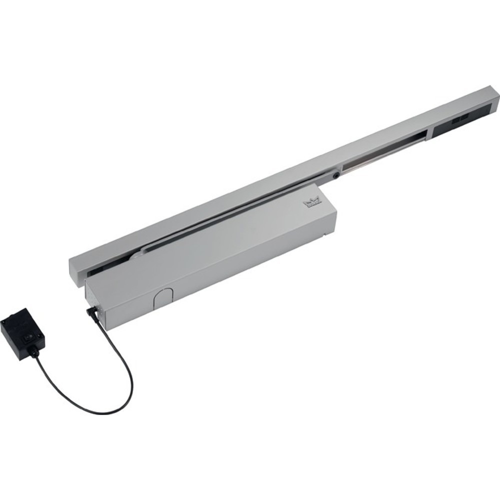 Produktabbildung: DORMAKABA Freilauf-Gleitschienen-Türschließer TS 99 FLR-K, silber EN 2-5, Normalmontage Bandseite EN 2-5