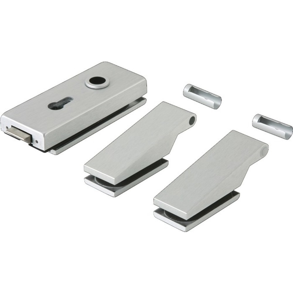 Produktabbildung: DORMAKABA Glastürbeschlag STUDIO Classic, PZ, Leichtmetall silber eloxiert, DIN links/rechts