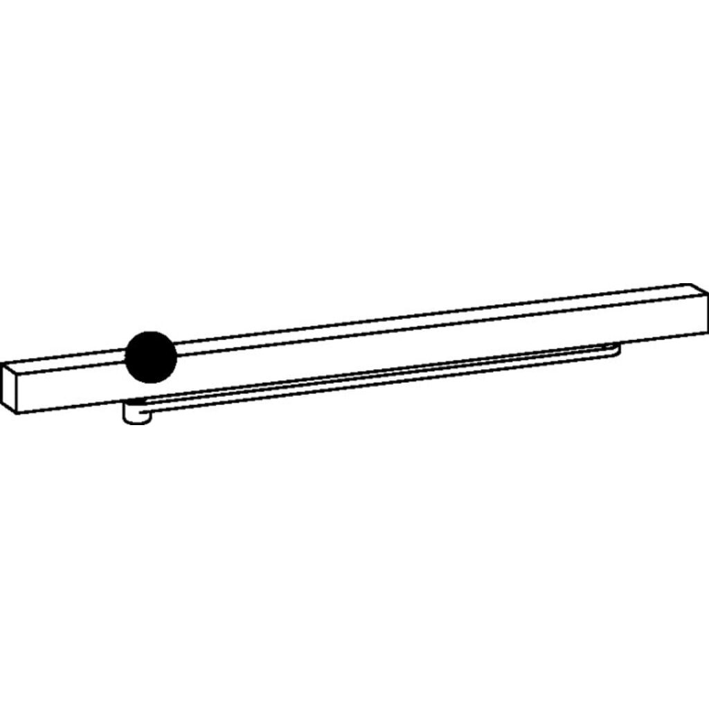 DORMAKABA Gleitschiene G-EMF, elektromechanisch, für TS 93 silber Produktabbildung: DORMAKABA Gleitschiene G-EMF, elektromechanisch, für TS 93 silber