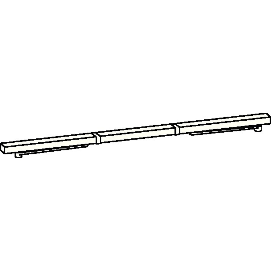Produktabbildung: DORMAKABA Gleitschiene GSR/V, weiß 9016 Bandseite, passend für TS 93 B