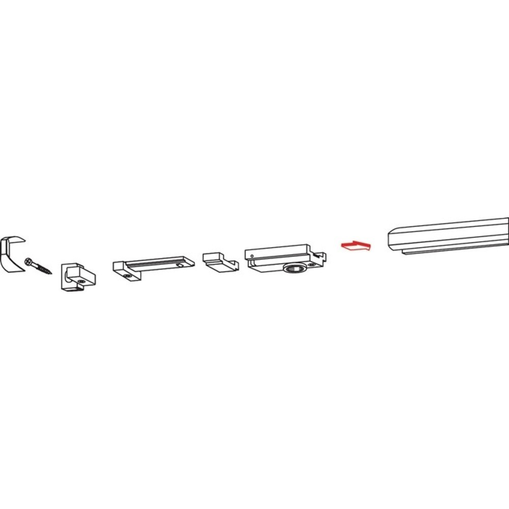 Produktabbildung: DORMAKABA Rastfeststelleinheit, 145 °, für TS 90 Impulse