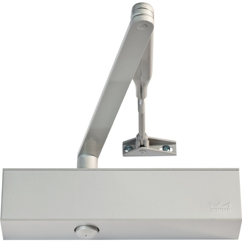Produktabbildung: DORMAKABA Scherentürschließer TS 83 BC/ÖD + DC/SV, Schließverzögerung ohne Gestänge, silber EN 3-6