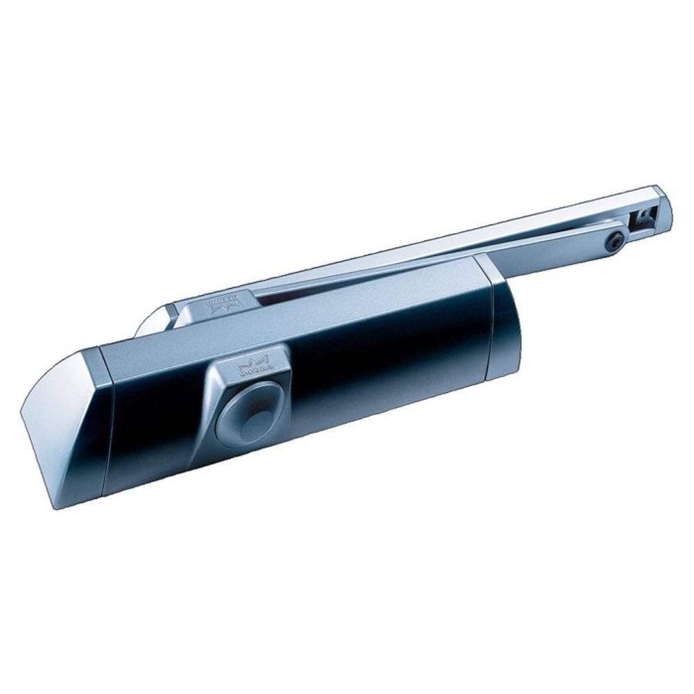 Produktabbildung: DORMAKABA Türschließer TS 90 Impulse, silber EN 3-4, Normalmontage Bandseite EN 3-4