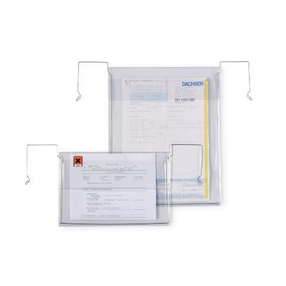Produktabbildung: Drahtbügeltasche, A4 quer mit Klappe, 230 x 302 mm, 1 VE = 200 Stk