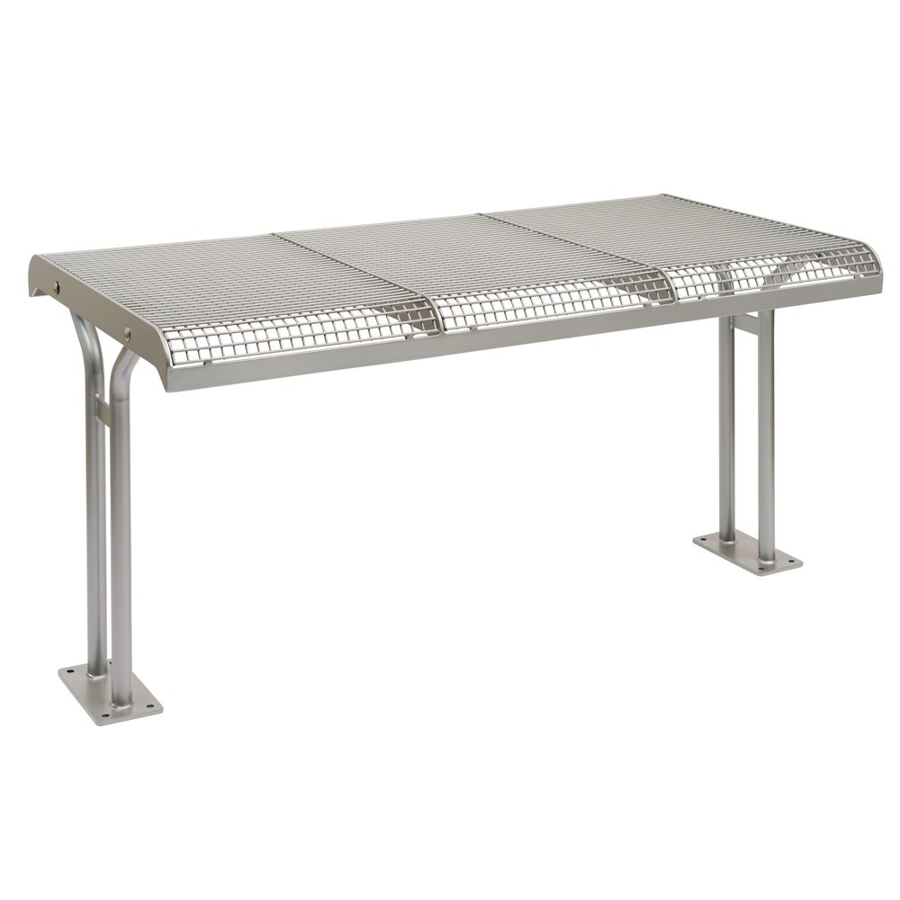 Produktabbildung: Drahtgitter-Tisch Ergolax, HxBxT 780 x 1.470 x 780 mm, mit Flanschbefestigung, weinrot