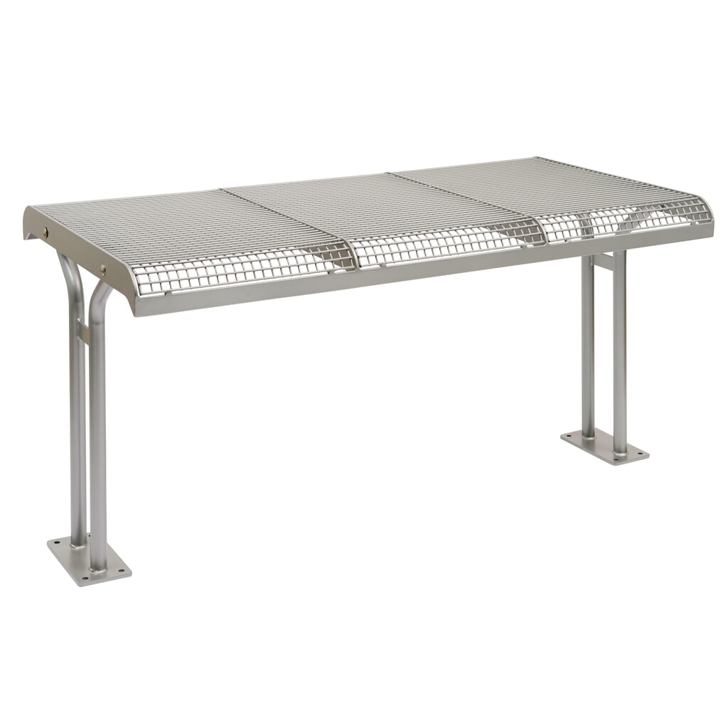 Produktabbildung: Drahtgitter-Tisch Ergolax, HxBxT 780 x 1.470 x 780 mm, mit Flanschbefestigung, rubinrot
