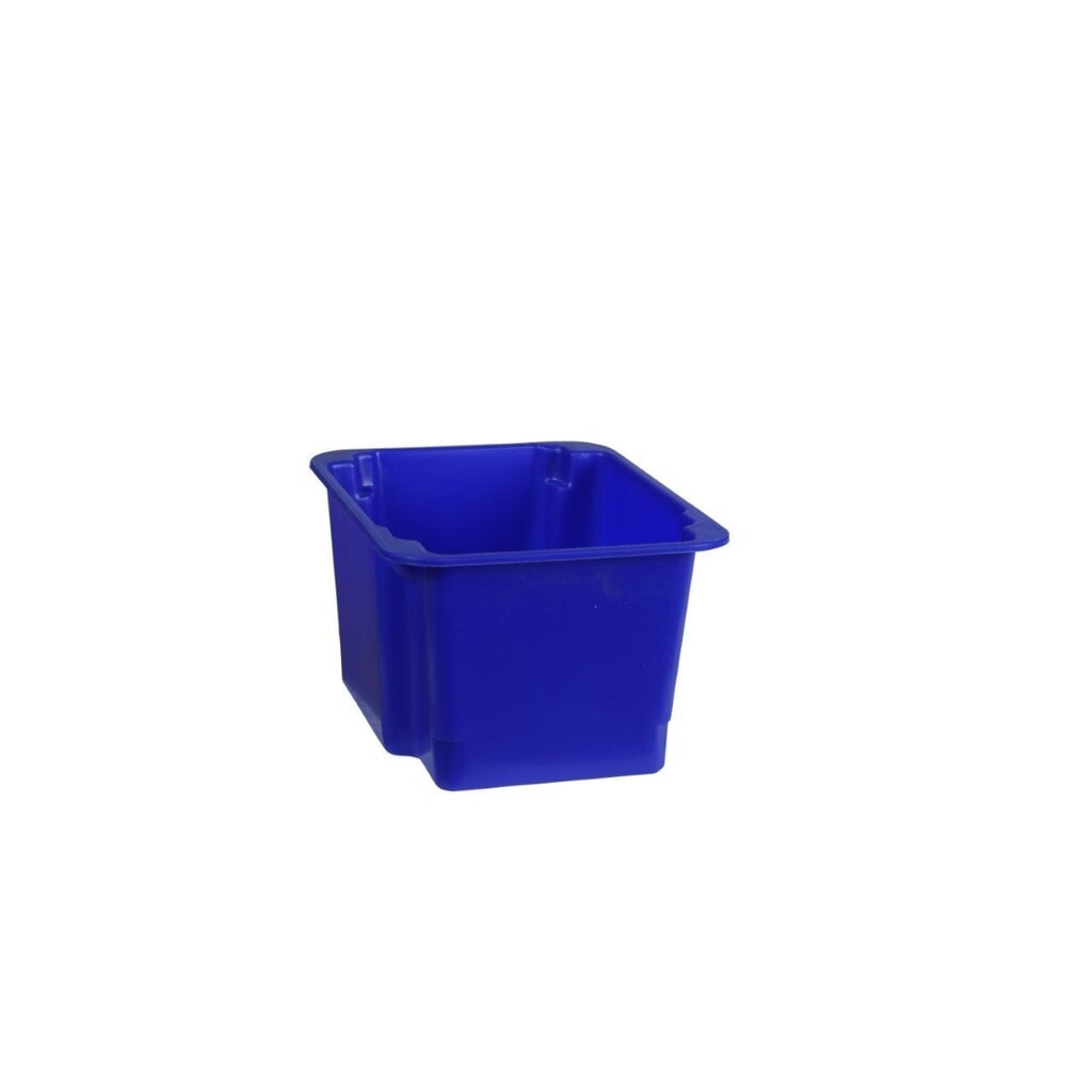 Drehstapelbehälter aus Polypropylen, 6 Liter, blau Produktabbildung: Drehstapelbehälter aus Polypropylen, 6 Liter, blau