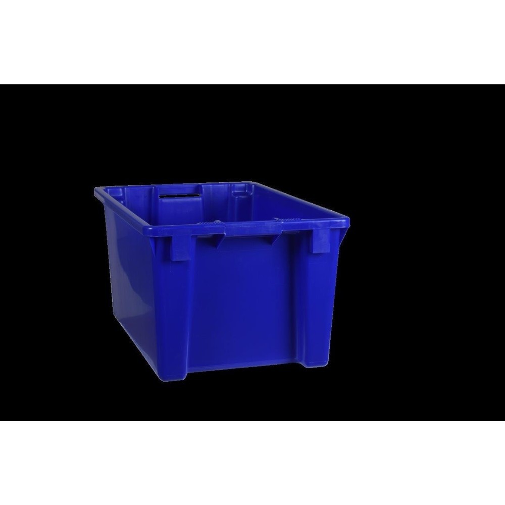 Produktabbildung: Drehstapelbehälter aus Polypropylen, 50 Liter, blau