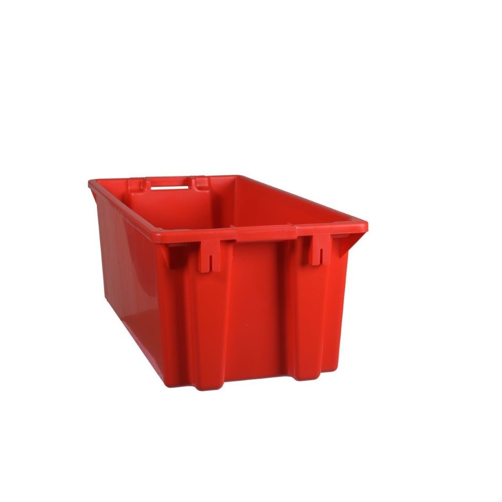 Produktabbildung Nr. 1: Drehstapelbehälter aus Polypropylen, 70 Liter, rot