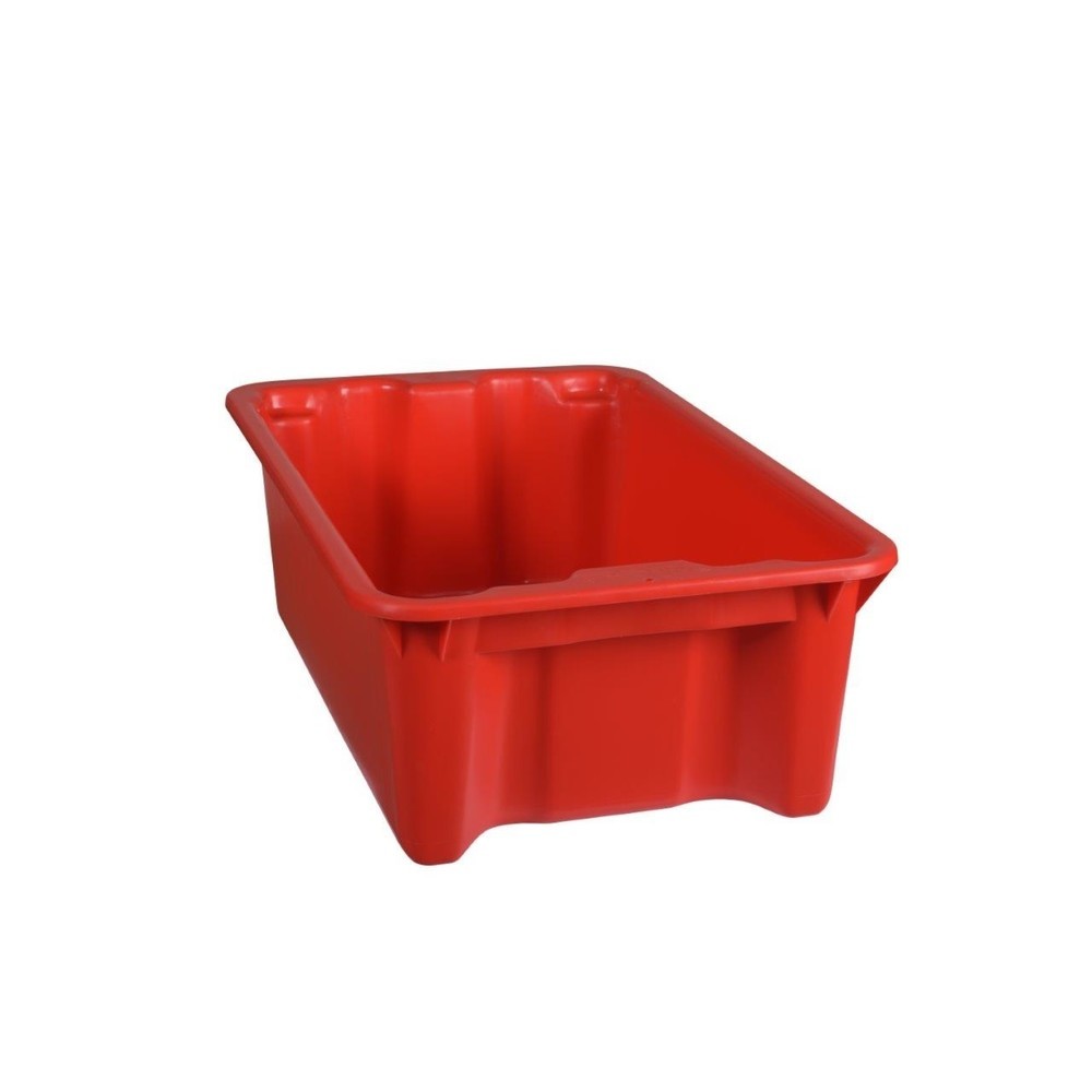 Produktabbildung Nr. 1: Drehstapelbehälter aus Polypropylen, 34 Liter, rot