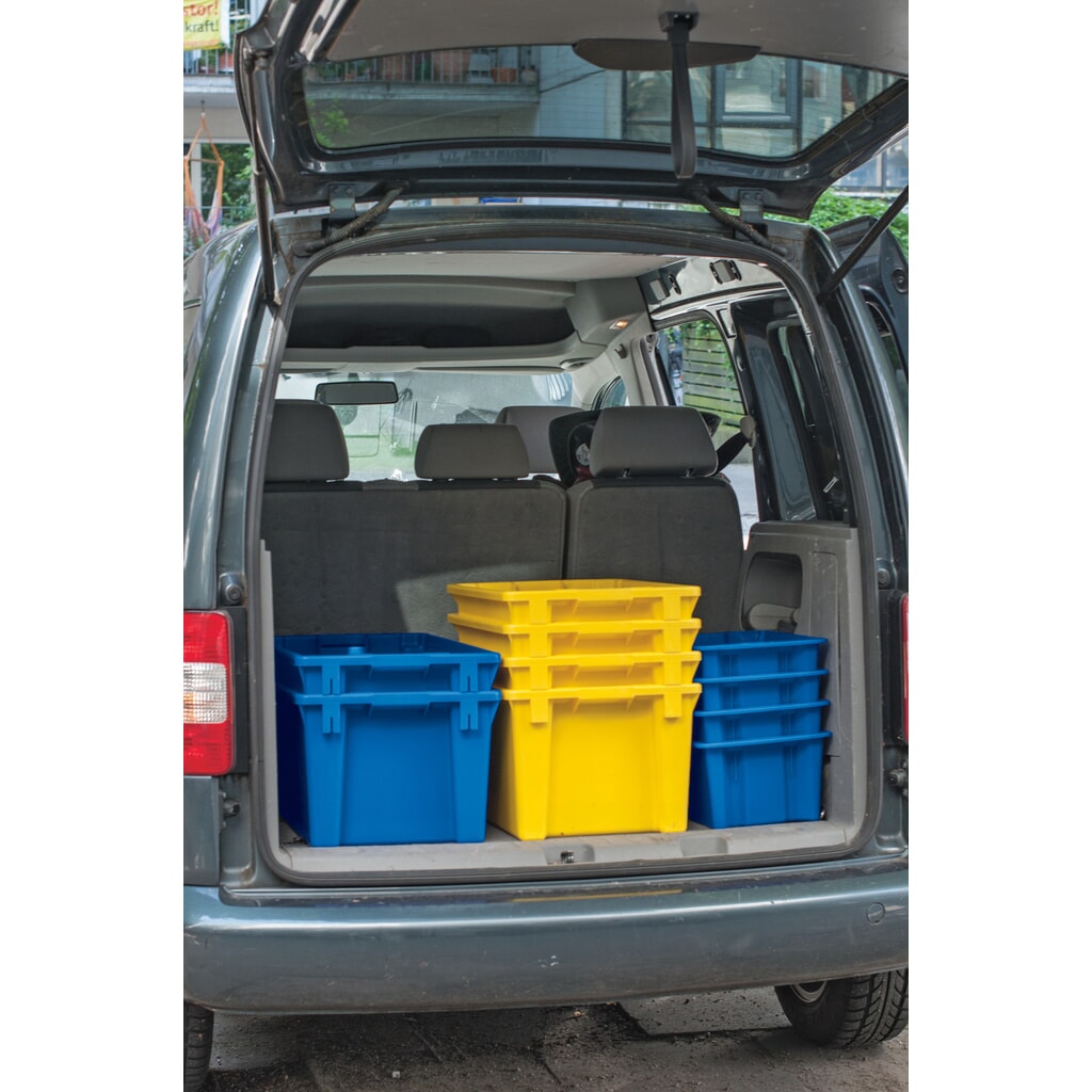 Produktabbildung Nr. 4: Drehstapelbehälter aus Polypropylen, 6 Liter, blau