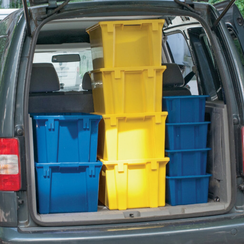 Drehstapelbehälter aus Polypropylen, 6 Liter, blau Produktabbildung Nr. 3: Drehstapelbehälter aus Polypropylen, 6 Liter, blau