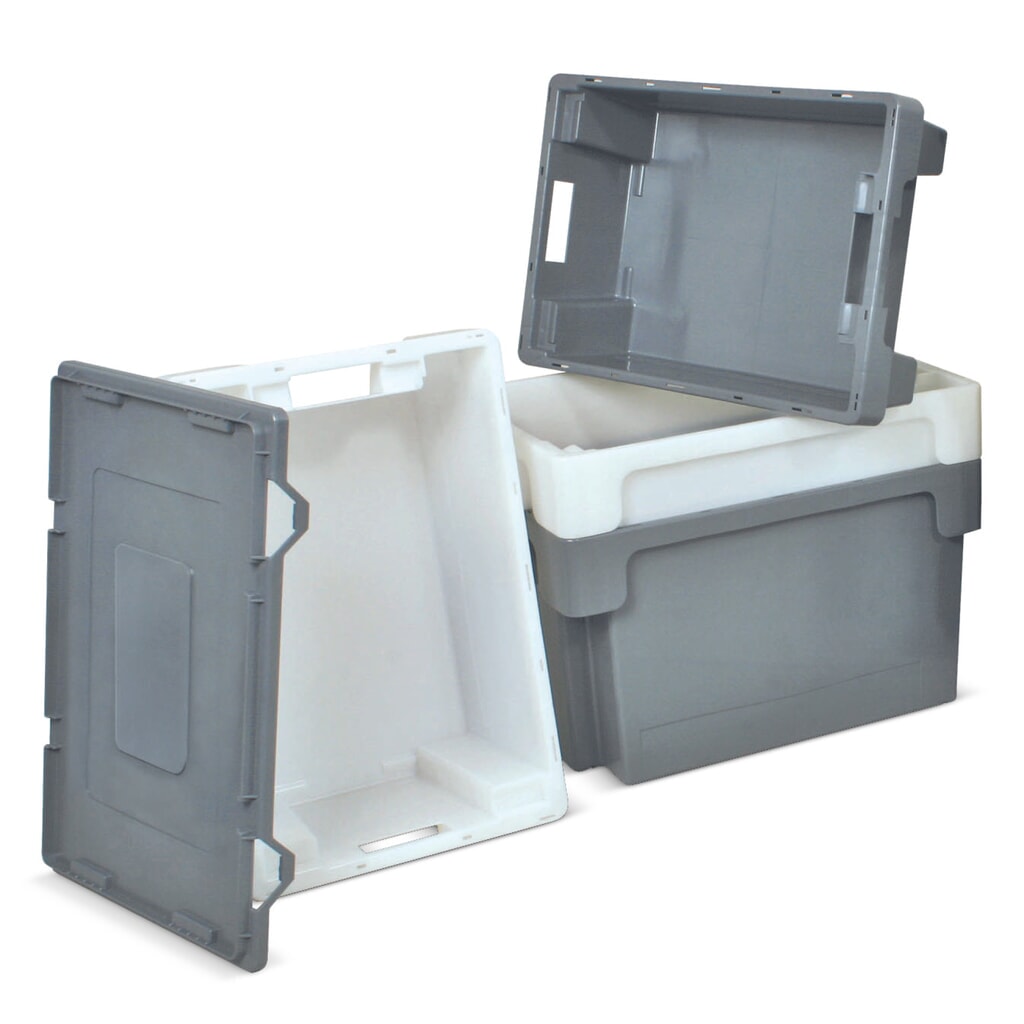 Eurobox, Wände + Boden geschlossen, 50 Liter, weiß Produktabbildung Nr. 6: Eurobox, Wände + Boden geschlossen, 50 Liter, weiß