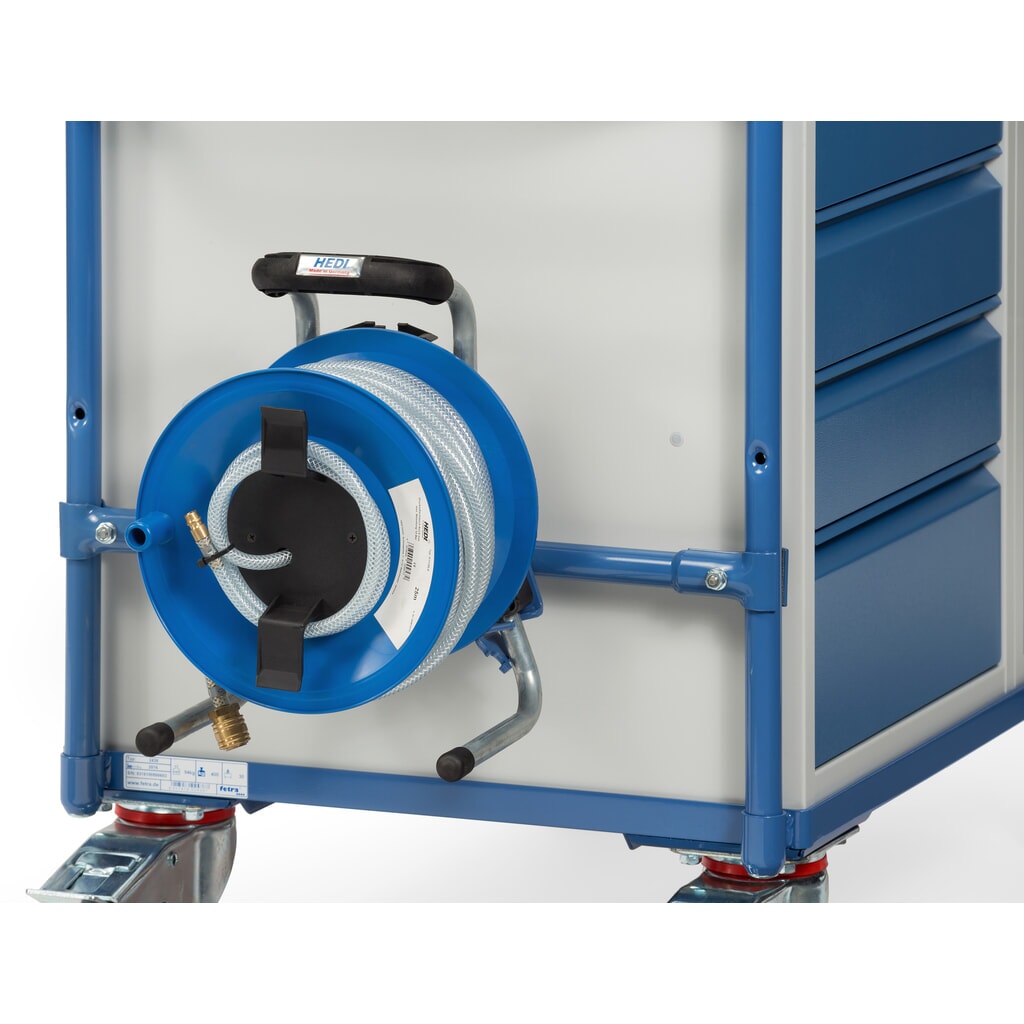 Druckluftschlauchtrommel für fetra® Werkstattwagen Produktabbildung: Druckluftschlauchtrommel für fetra® Werkstattwagen