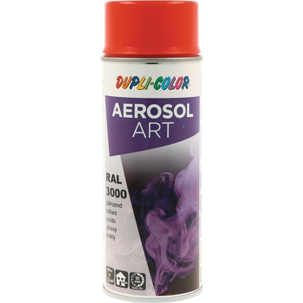 Produktabbildung Nr. 2: Buntlackspray AEROSOL Art feuerrot glnzend RAL 3000 400 ml Spraydose