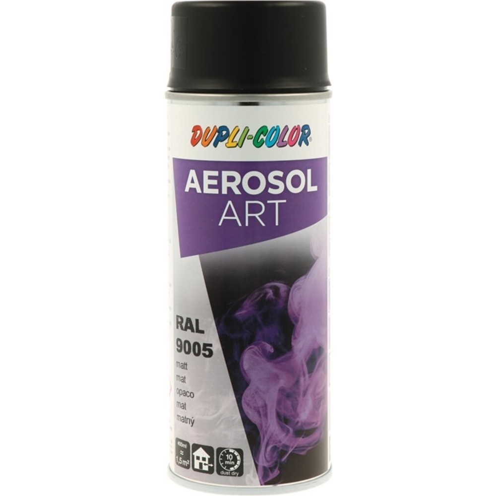 Produktabbildung Nr. 2: Buntlackspray AEROSOL Art tiefschwarz matt RAL 9005 400 ml Spraydose