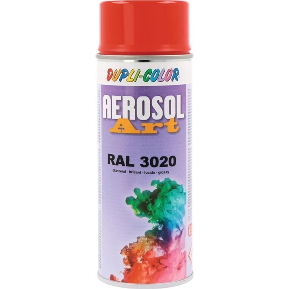 Produktabbildung Nr. 2: Buntlackspray AEROSOL Art verkehrsrot glnzend RAL 3020 400 ml Spraydose