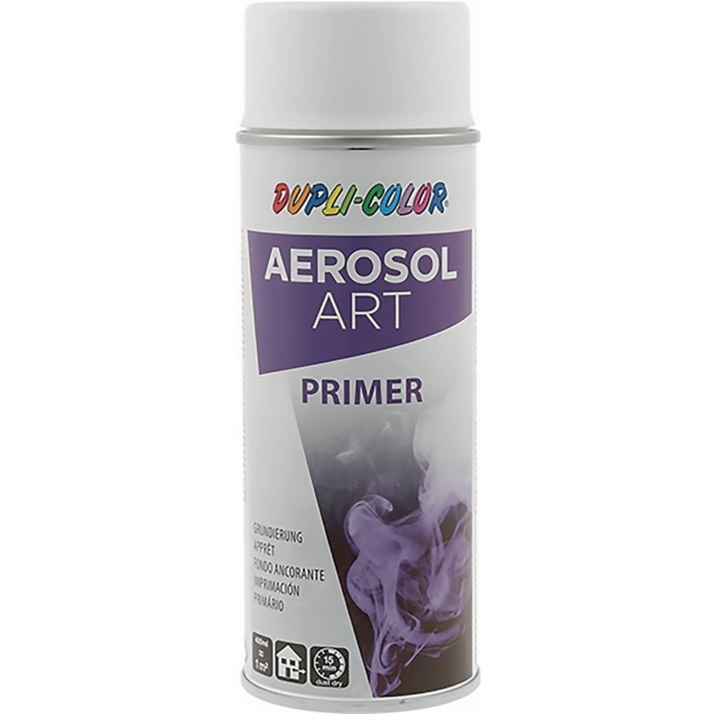 Produktabbildung: DUPLI-COLOR Grundierspray AEROSOL Art, weiß, 400 ml