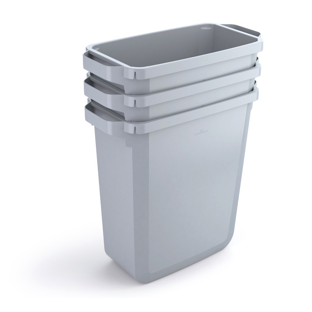 Produktabbildung Nr. 5: DURABLE Abfallbehälter DURABIN® 60L mit Deckel + Info-Rahmen DURAFRAME®, schwarz