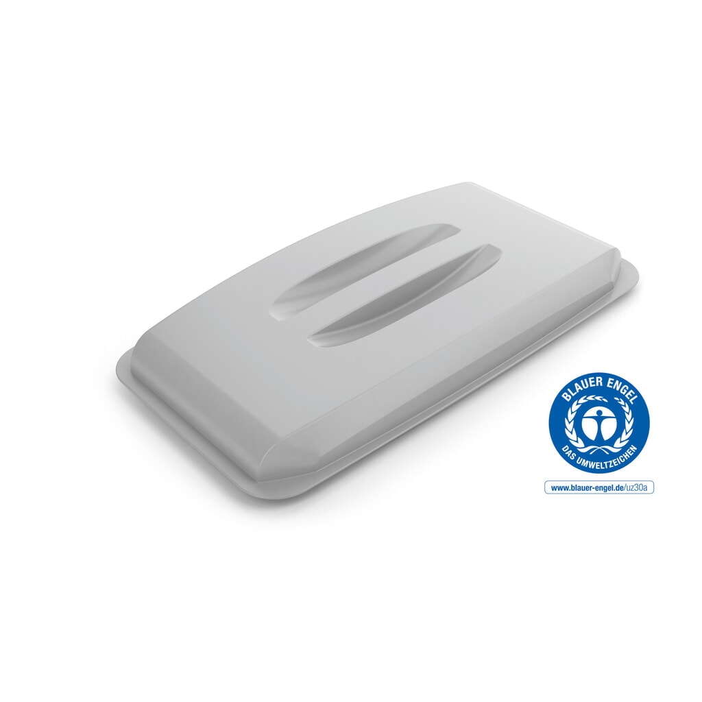 DURABLE Abfallbehälter DURABIN® ECO 60L mit Deckel, grau Produktabbildung Nr. 2: DURABLE Abfallbehälter DURABIN® ECO 60L mit Deckel, grau