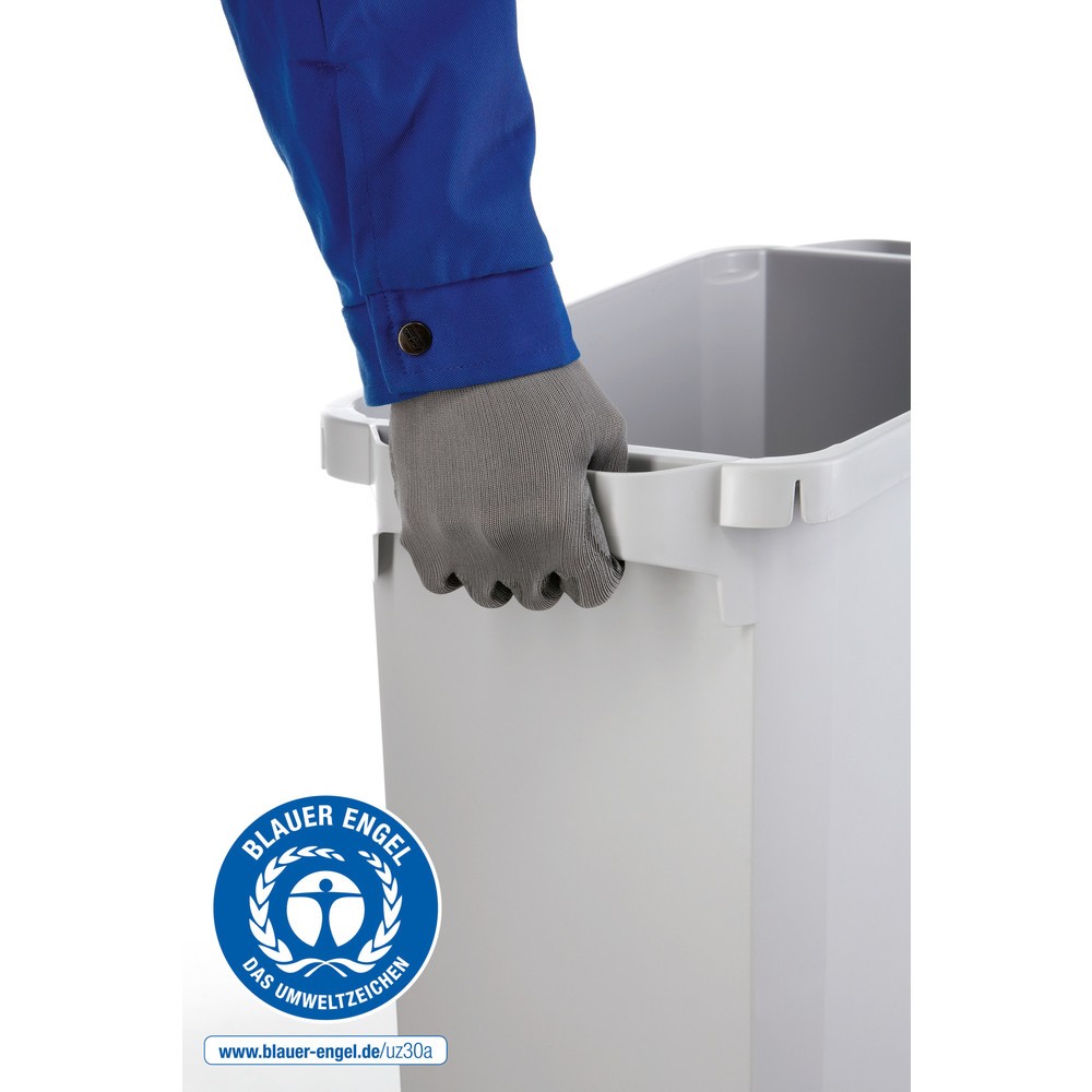 Produktabbildung Nr. 4: DURABLE Abfallbehälter DURABIN® ECO 60L mit Deckel + Info-Rahmen DURAFRAME®, grau