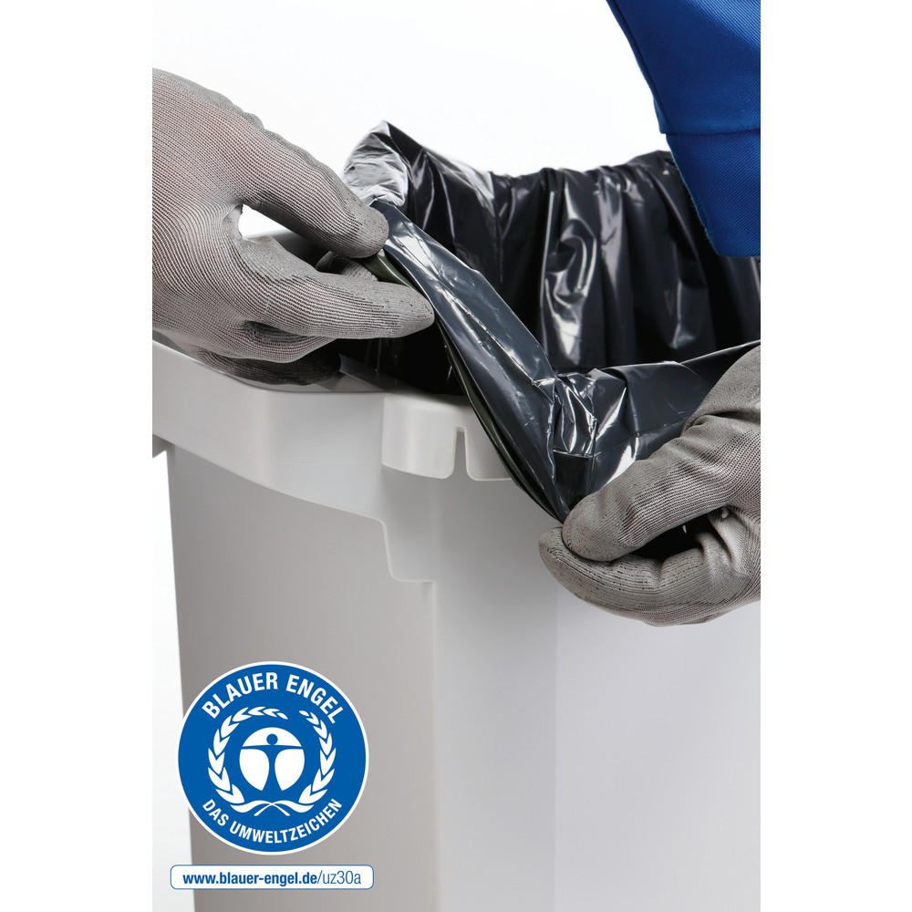 Produktabbildung Nr. 6: DURABLE Abfallbehälter DURABIN® ECO 60L mit Deckel + Info-Rahmen DURAFRAME®, grau