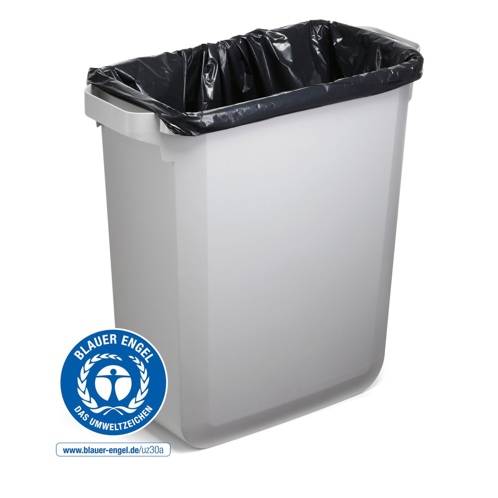Produktabbildung Nr. 7: DURABLE Abfallbehälter DURABIN® ECO 60L mit Deckel + Info-Rahmen DURAFRAME®, grau