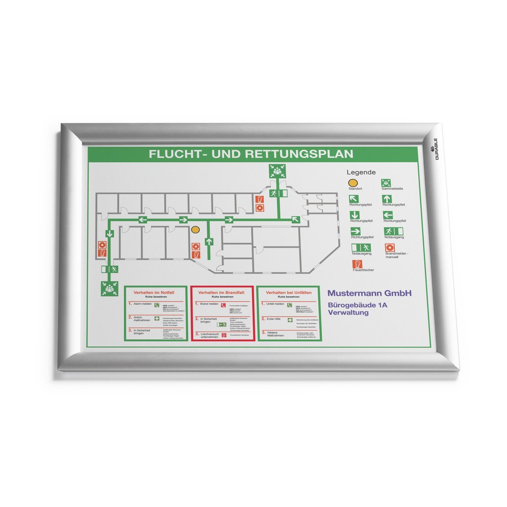 Produktabbildung Nr. 2: DURABLE Aluminium-Klapprahmen, A3, 5 Stk/VE