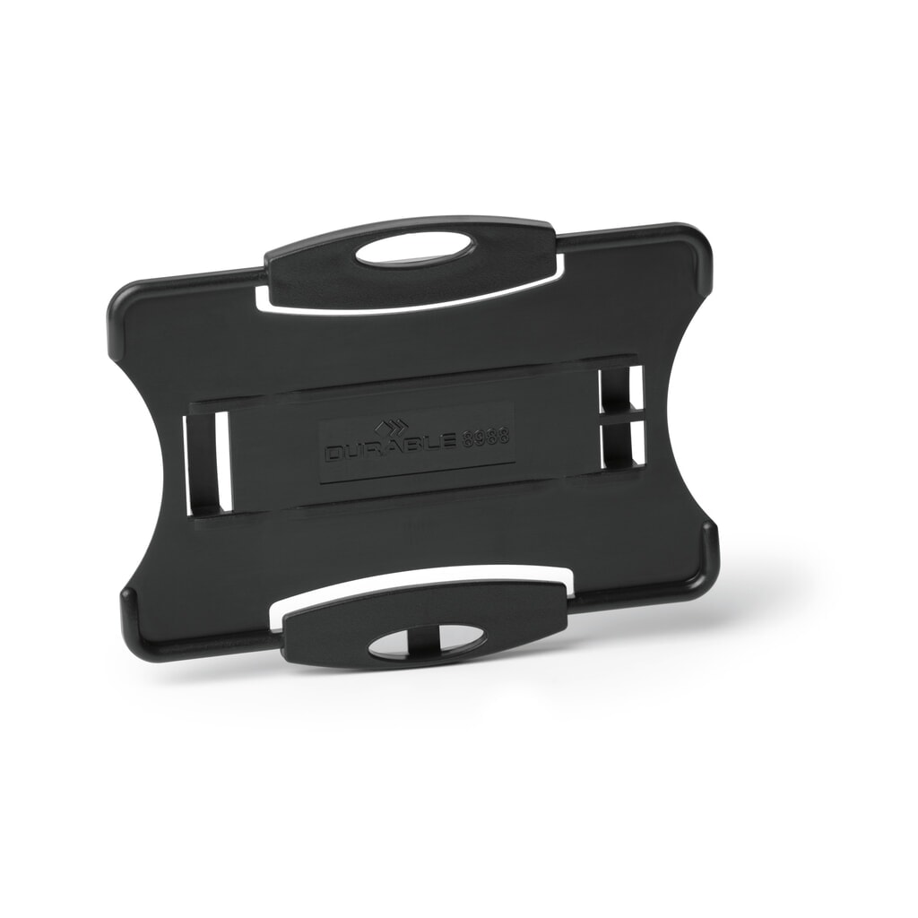 Produktabbildung: DURABLE Ausweishalter ECO für 1 Karte, schwarz, 20 Stk/VE