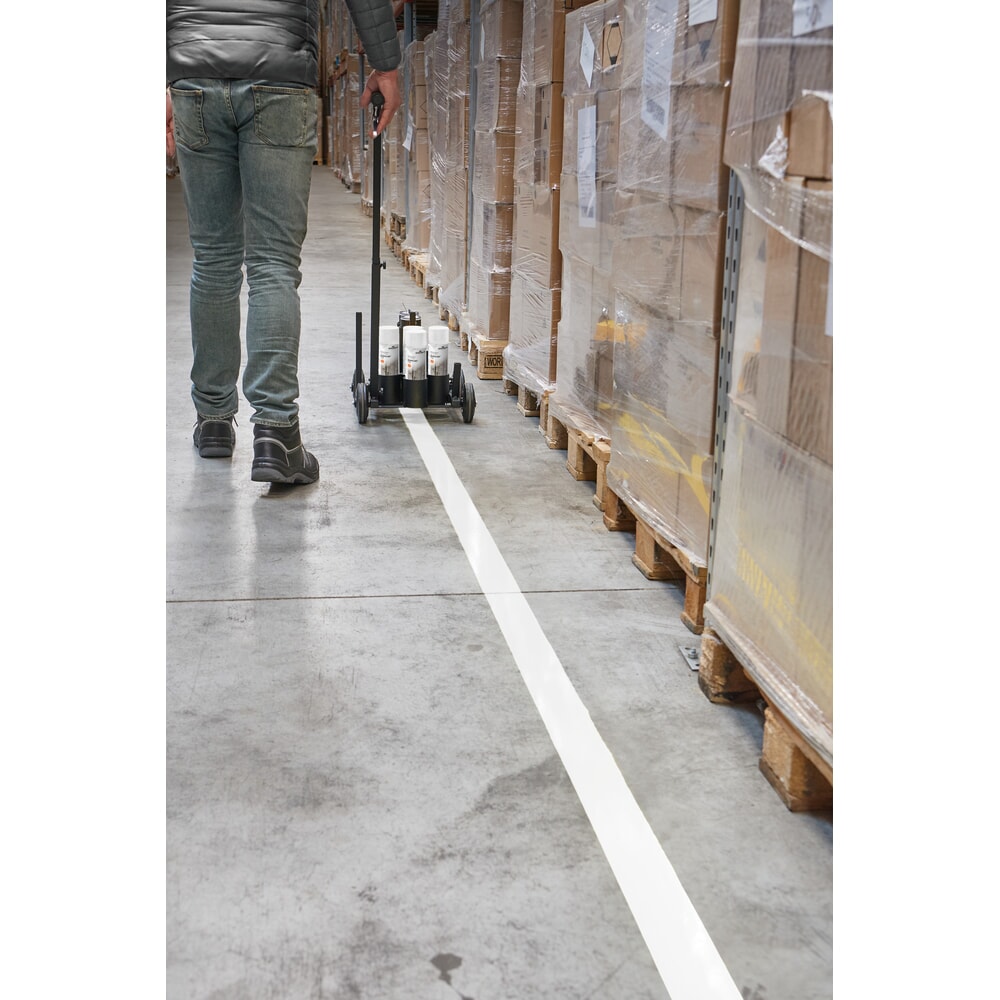 Produktabbildung Nr. 2: DURABLE Boden-Markierungsfarbe Spray DURALINE®, Innen und Außen, 750 ml, weiß