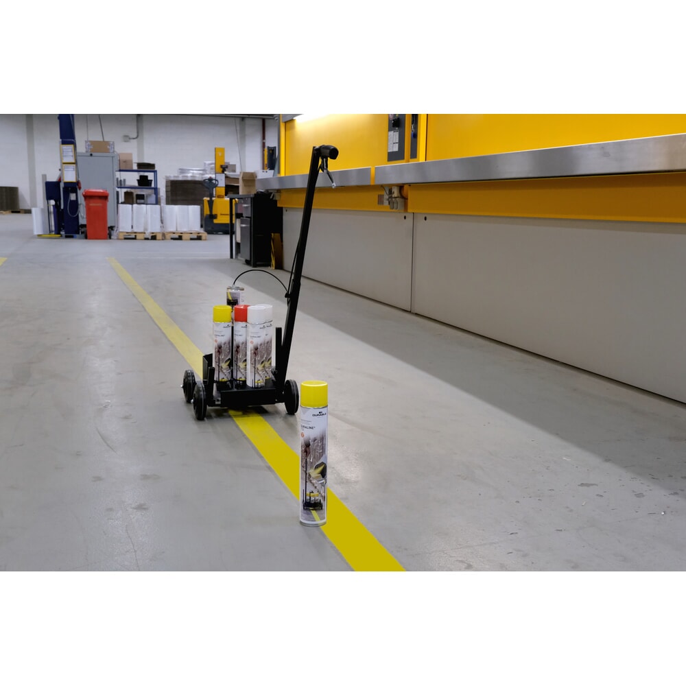 Produktabbildung Nr. 2: DURABLE Boden-Markierungsfarbe Spray DURALINE®, Innen und Außen, 750 ml, gelb