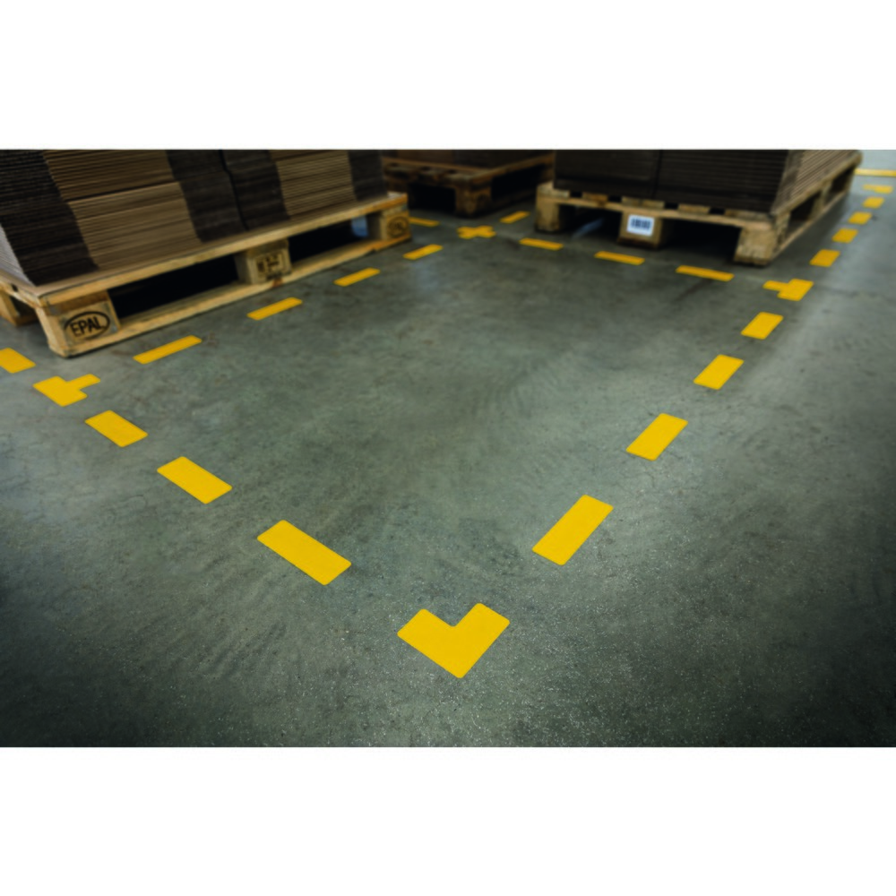 Produktabbildung Nr. 2: DURABLE Bodenmarkierungsaufkleber Kreuz, LxB 150 x 150 mm, Stärke 0,7 mm, 5 Packungen à 10 Aufkleber/VE