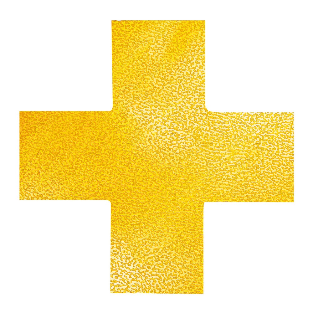 Produktabbildung Nr. 1: DURABLE Bodenmarkierungsaufkleber Kreuz, LxB 150 x 150 mm, Stärke 0,7 mm, 5 Packungen à 10 Aufkleber/VE