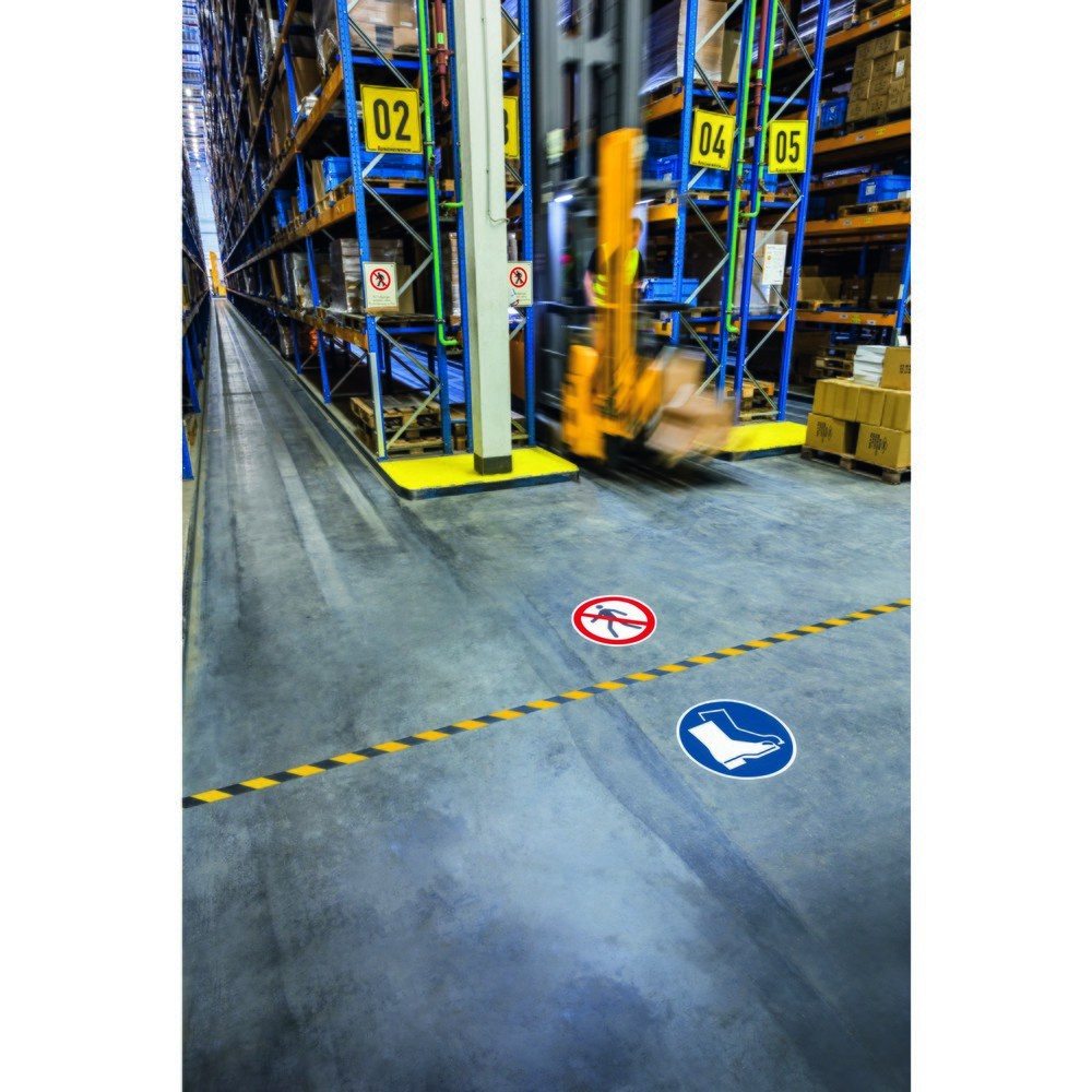 Produktabbildung Nr. 3: DURABLE Bodenmarkierungsband DURALINE® 50/07, gelb/schwarz