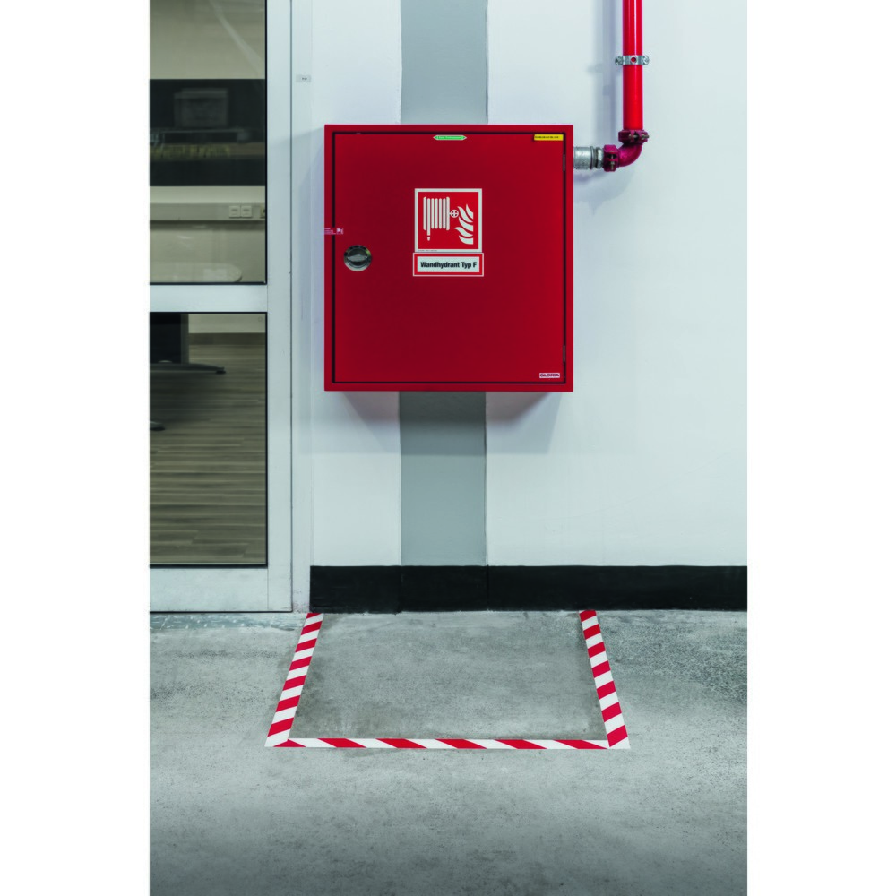 Produktabbildung Nr. 3: DURABLE Bodenmarkierungsband DURALINE® 50/07, rot/weiß