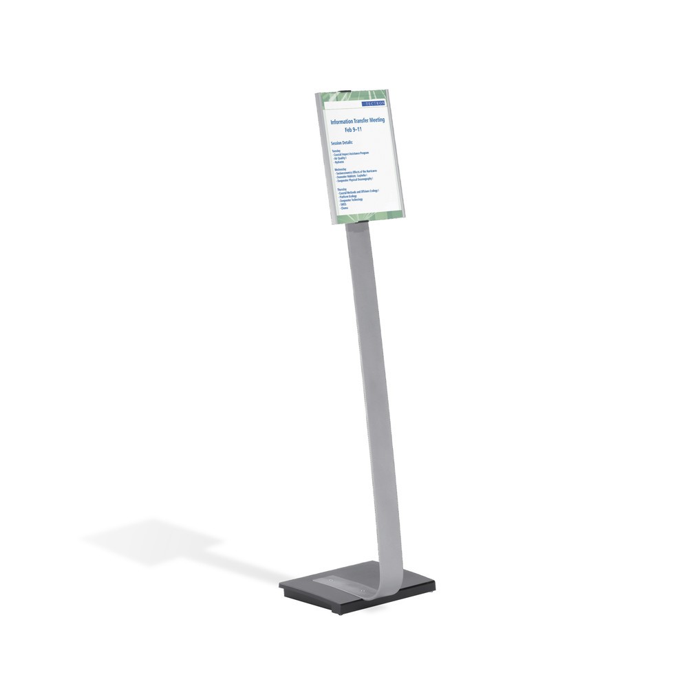 Produktabbildung: DURABLE Bodenständer Info Sign mit Aluminiumtafel, DIN A4