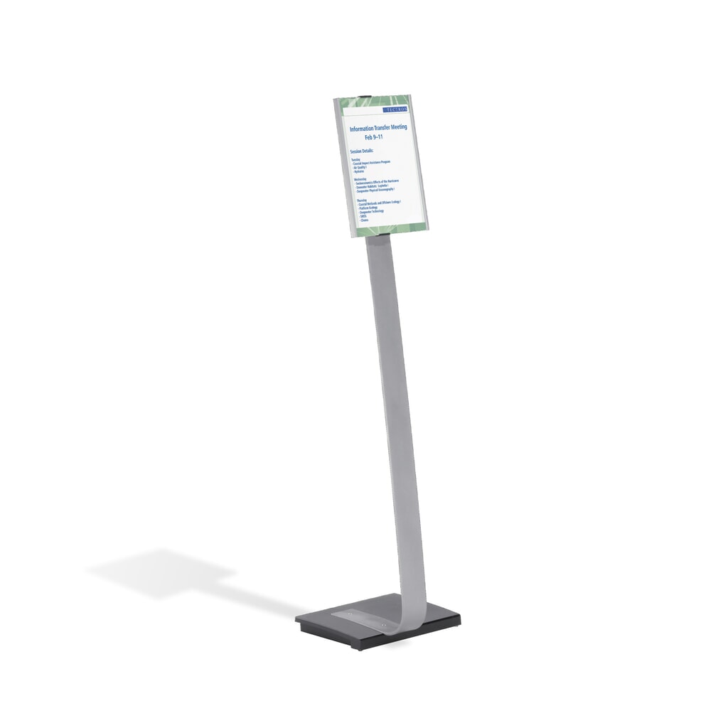 Produktabbildung: DURABLE Bodenständer Info Sign mit Aluminiumtafel, DIN A4