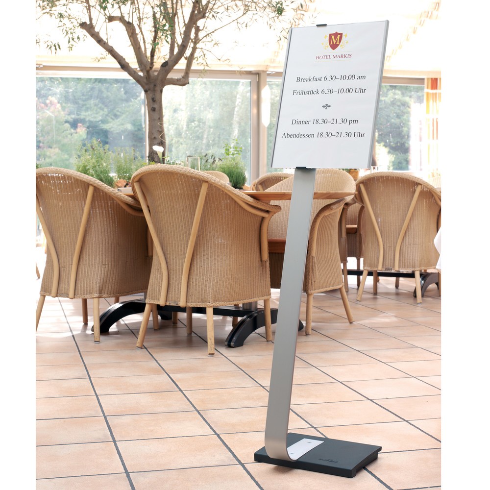 Produktabbildung Nr. 2: DURABLE Bodenständer Info Sign mit Aluminiumtafel, DIN A3