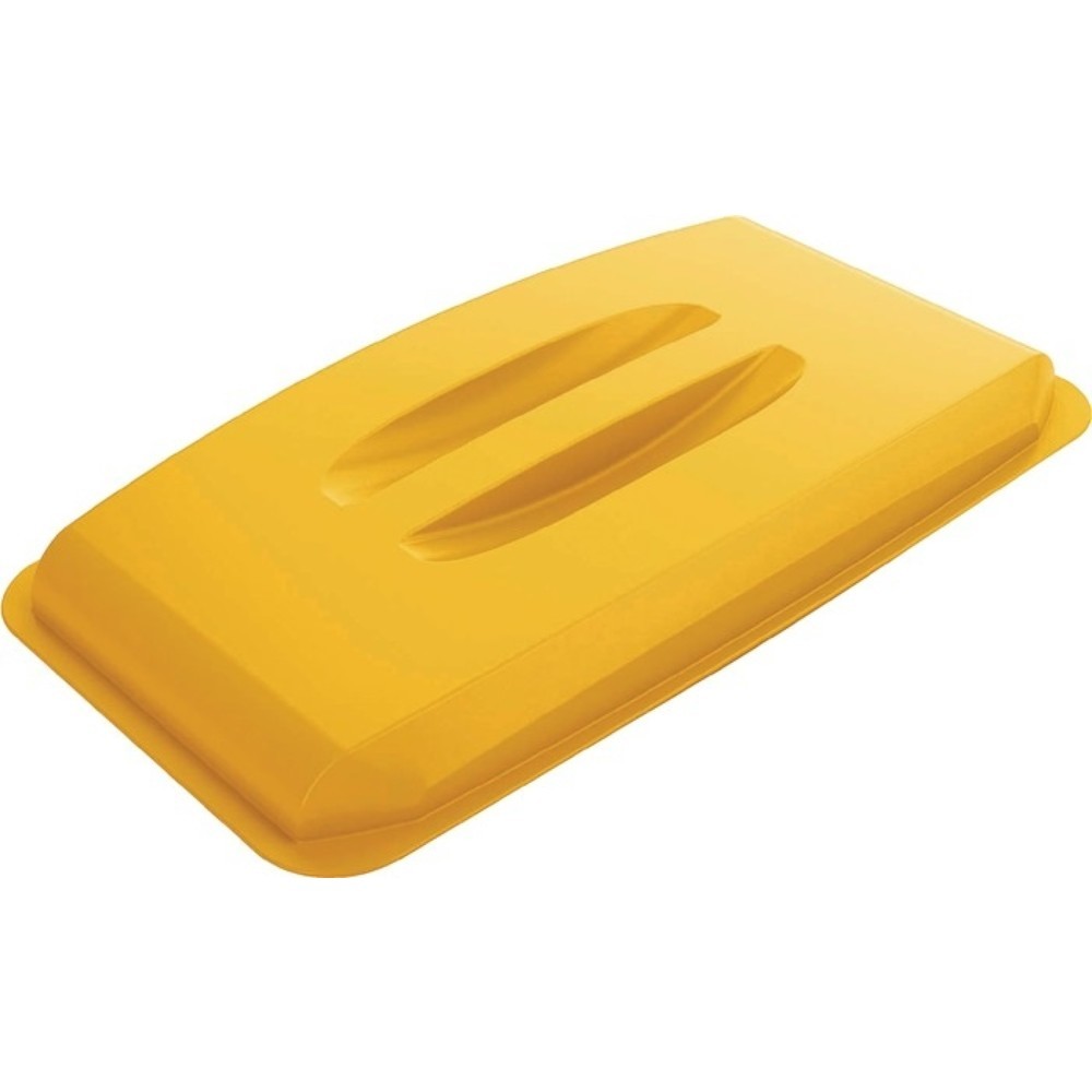 Produktabbildung: DURABLE Deckel, passend für Wertstoffsammler 60 l, PP gelb B555xT285mm, mit Griff