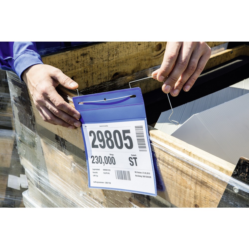 Produktabbildung Nr. 3: DURABLE Drahtbügeltasche A4 hoch, dunkelblau